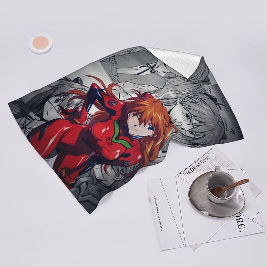 エヴァンゲリオン アスカ&レイ マイクロファイバータオル＋おまけ