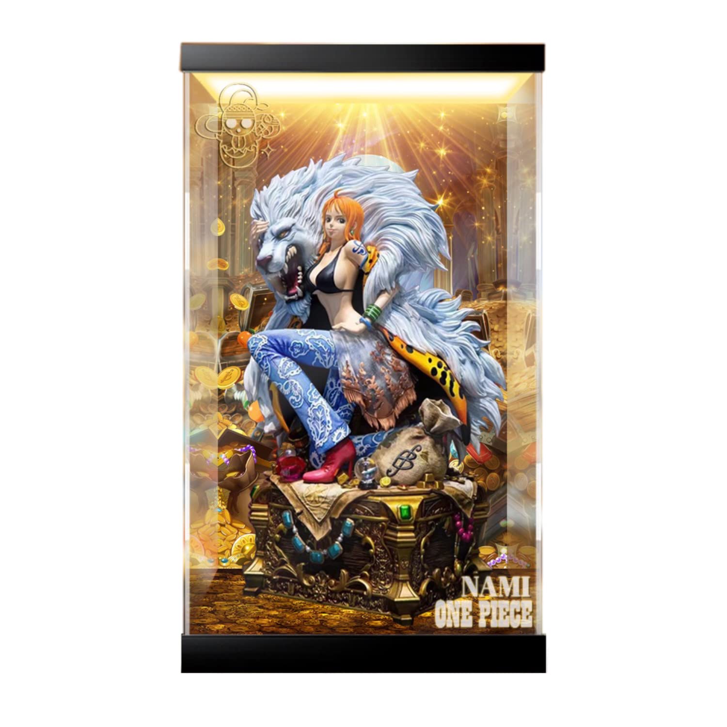 Amazon.co.jp: 専用 LED フィギュアケース ONEPIECE ナミ ログ