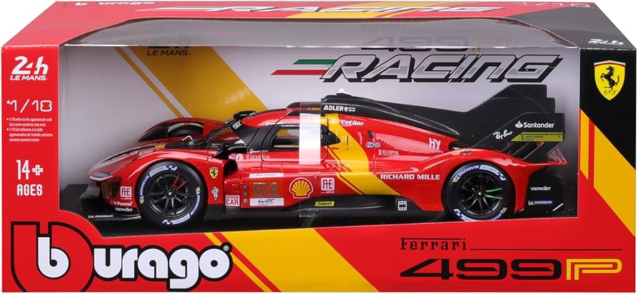 Amazon.co.jp: Bburago（ブラーゴ） 1/24 フェラーリ 499P 3.0L ターボ