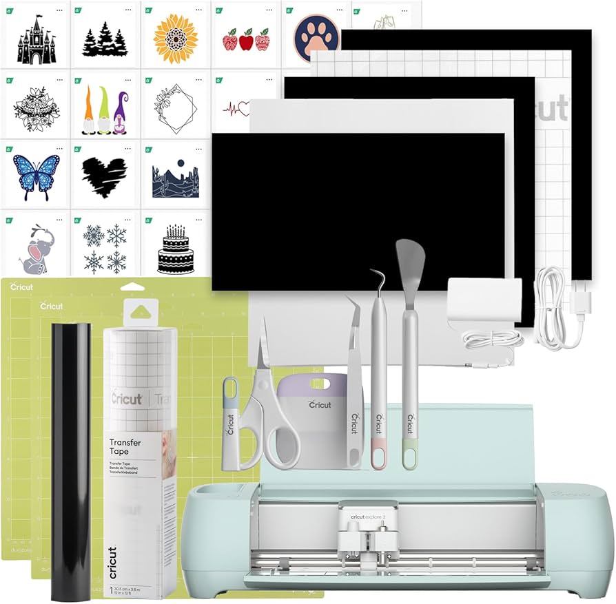 Amazon.com: Cricut Explore 3 Smart Cutting Machine - Vinyl Starter