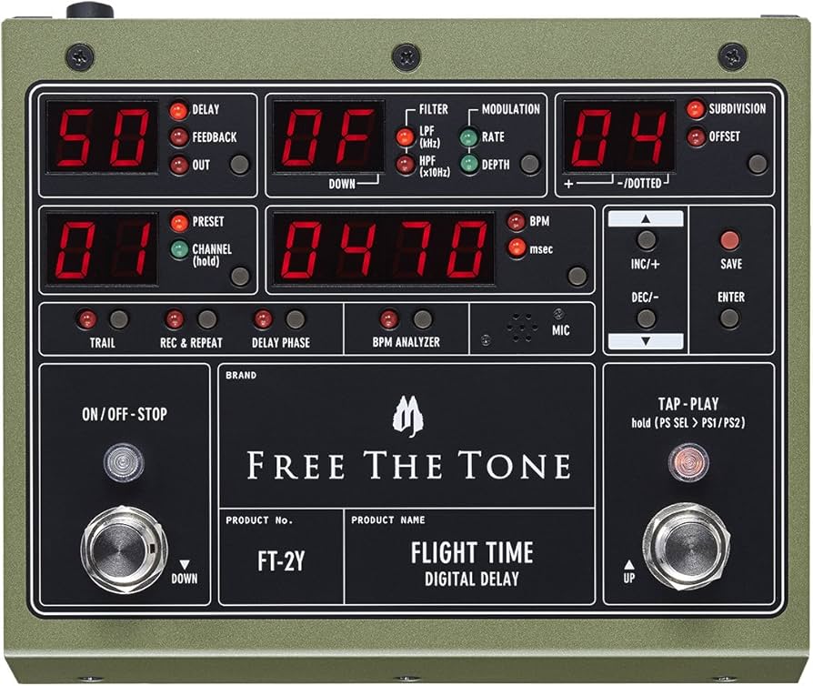 Amazon | Free The Tone FT-2Y FLIGHT TIME DIGITAL DELAY デジタル