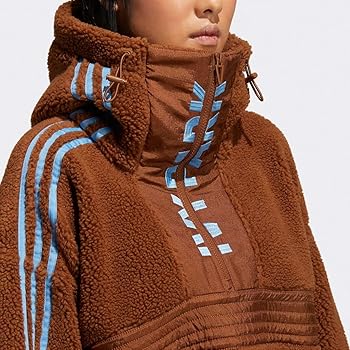 adidas X IVY PARK UNISEX 1/2 ZIP SHERPA TEDDY OVERSIZED FLEECE