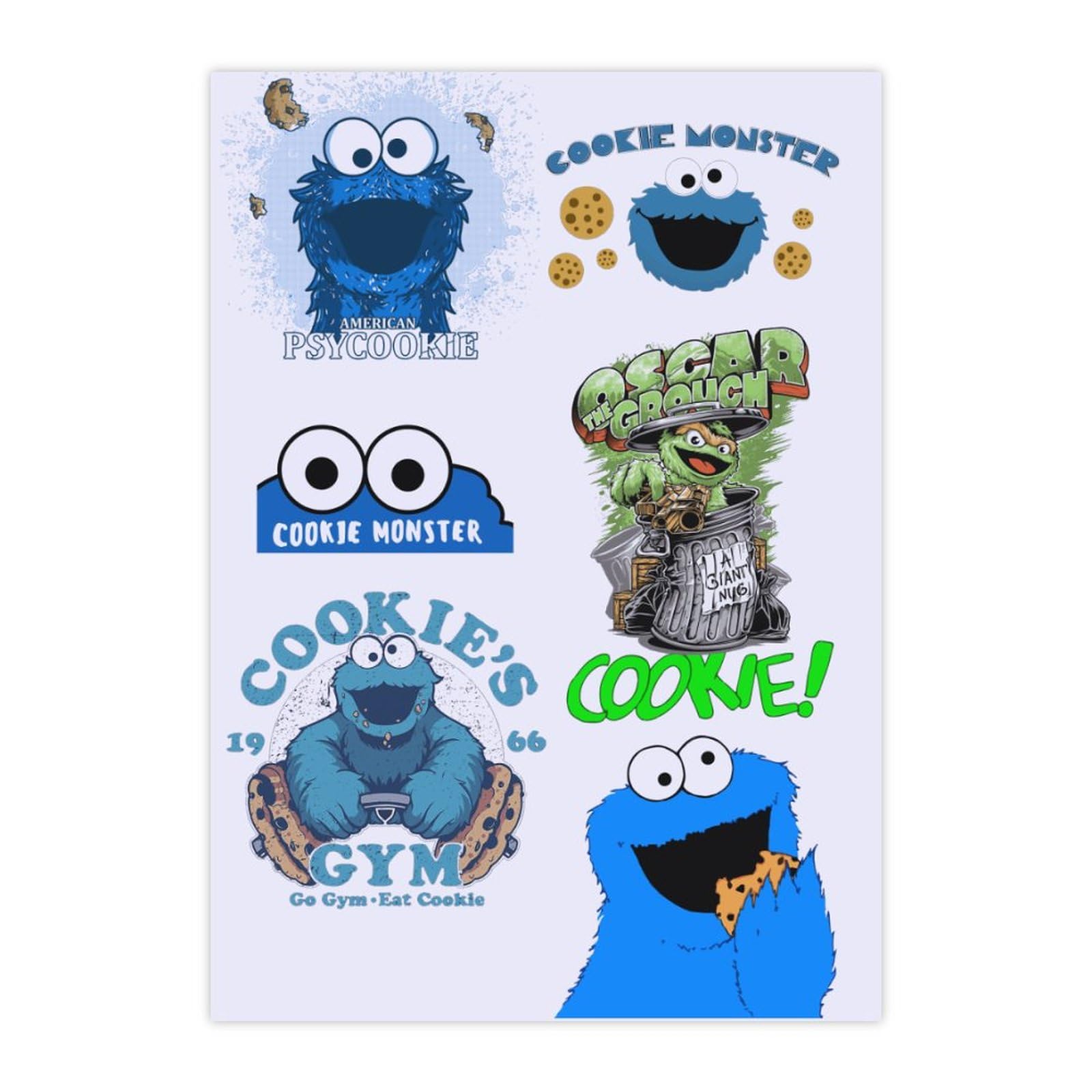 Amazon.co.jp: 防水ステッカーセット セサミストリート オスカー