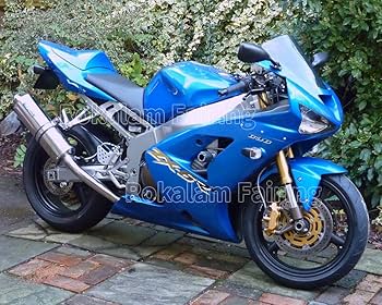 Amazon | 青 オートバイフェアリング Ninja 適用ZX6R 03 04 ZX 6R 2003