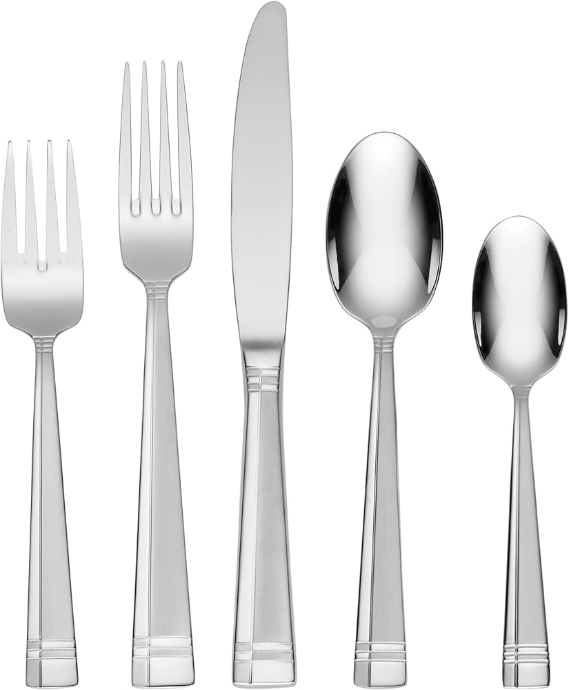 Amazon.com: Oneida Silverware Set, Amsterdam 45-Piece Everyday