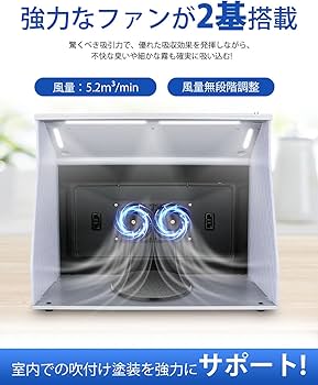 Amazon | Anesty DuoFan 塗装ブース コンパクトサイズ スプレーブース