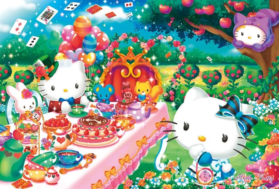 Amazon.co.jp: 1000ピース ジグソーパズル ハローキティのティー