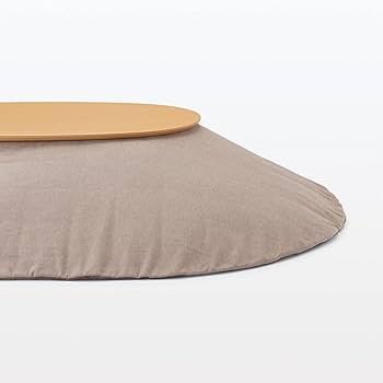 Amazon | 無印良品 楕円こたつ ナチュラル 134×77×35cm MJ-KD2-N
