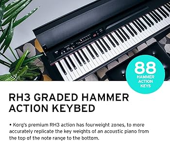 LP380U-BK, KORG - LP-380-BK U, Pianoforte Digitale, Tastiera 88