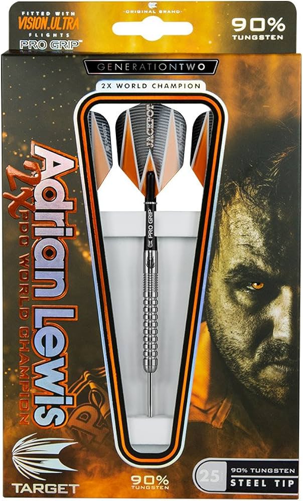 Target Darts Adrian Lewis Generation 2 25G Steel Tip Darts : Buy