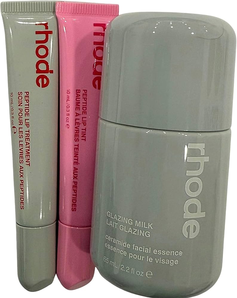 Amazon.com : Rhode Glazed Trio Set with Glazing Milk, Peptide Lip