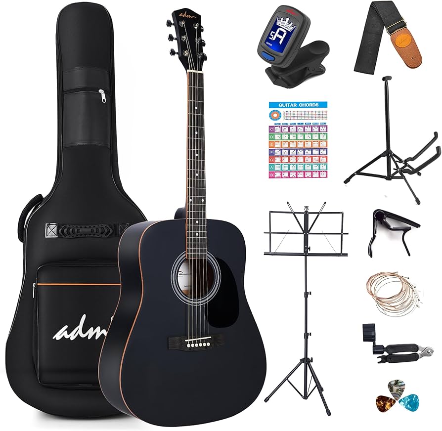 Amazon | ADM アコースティックギター 初心者セットドレッドノート