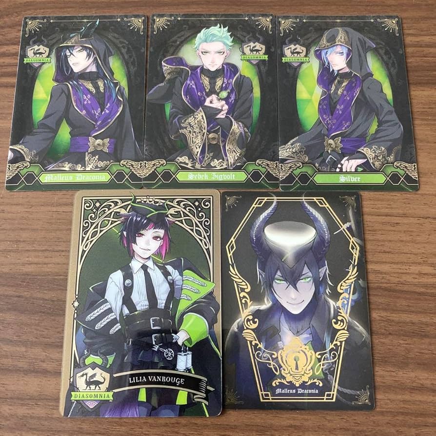 Amazon.co.jp: ツイステ マレウス シルバー セベク リリア カード