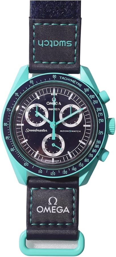 Amazon.co.jp: OMEGA × SWATCH Earth Polar lights ギフト 腕時計