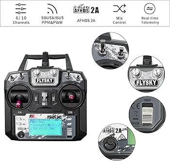 Amazon.co.jp: FLYSKY FS-i6X 10 Channel Transmitter and FS-iA6B