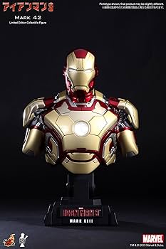 Amazon.co.jp: ホットトイズ・バスト アイアンマン3 1/4スケールバスト