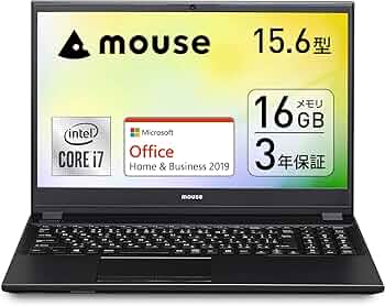 Amazon.co.jp: Mouse Computer Mouse Laptop 15.6 Inch (Office 2019