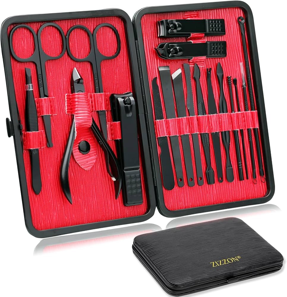 Amazon.com : ZIZZON Manicure Set 18 in 1 Professional Pedicure Set