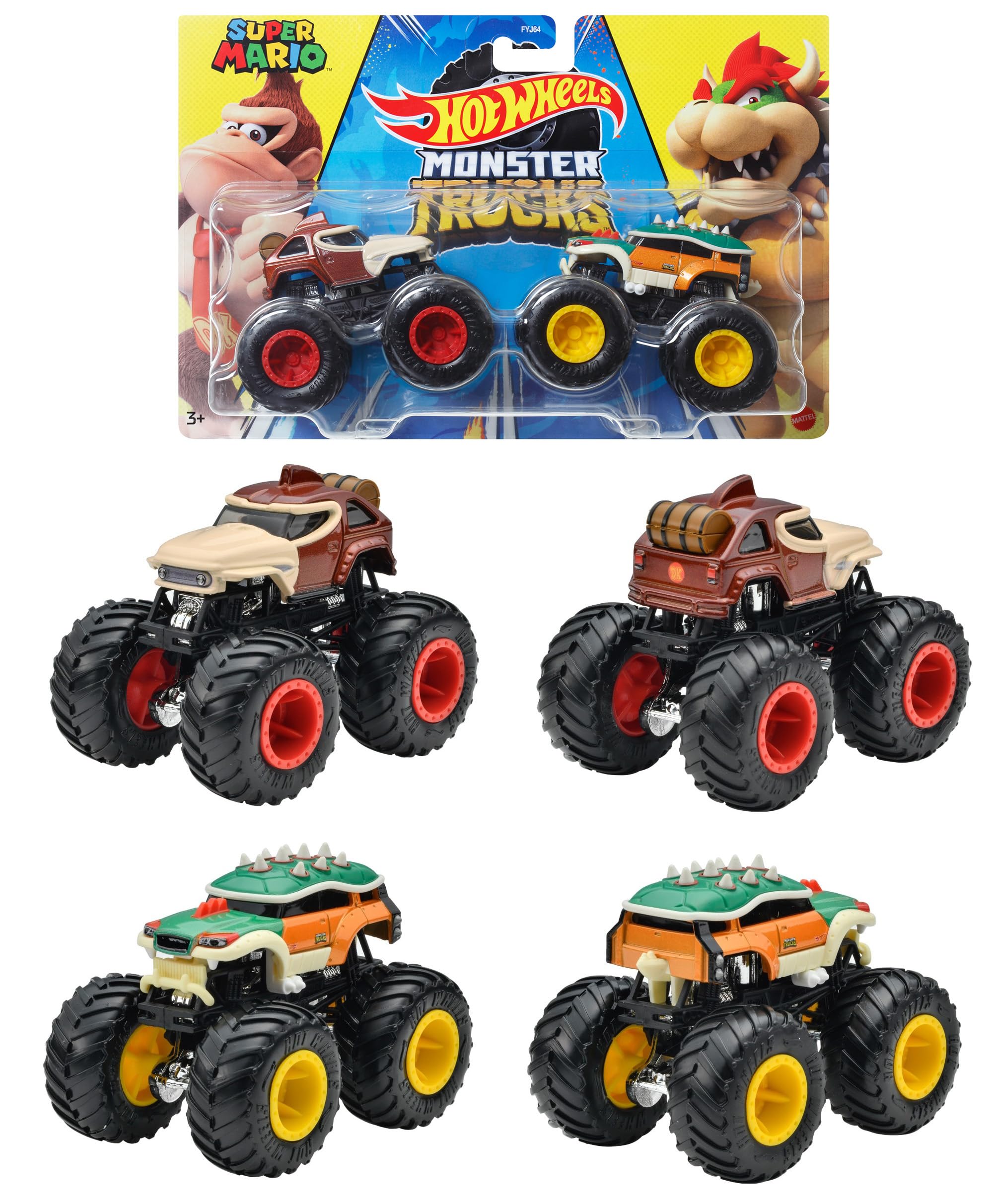 Amazon.co.jp: ホットウィール(Hot Wheels) モンスタートラック 1:64 2