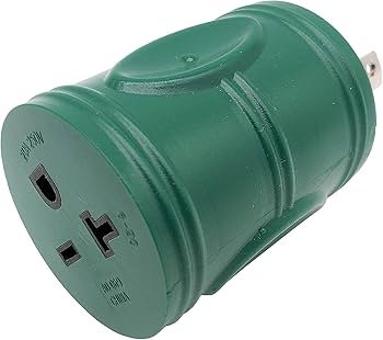 Parkworld 60684 NEMA L6-30P to 6-20R Adapter, Twist Lock L6-30P to