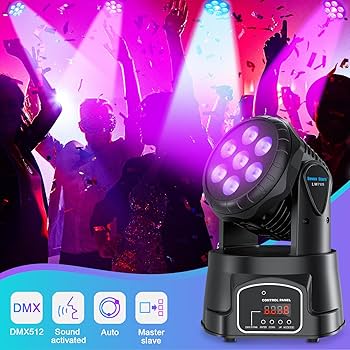 Amazon.co.jp: SevenStars ステージライト ムービングヘッドライト