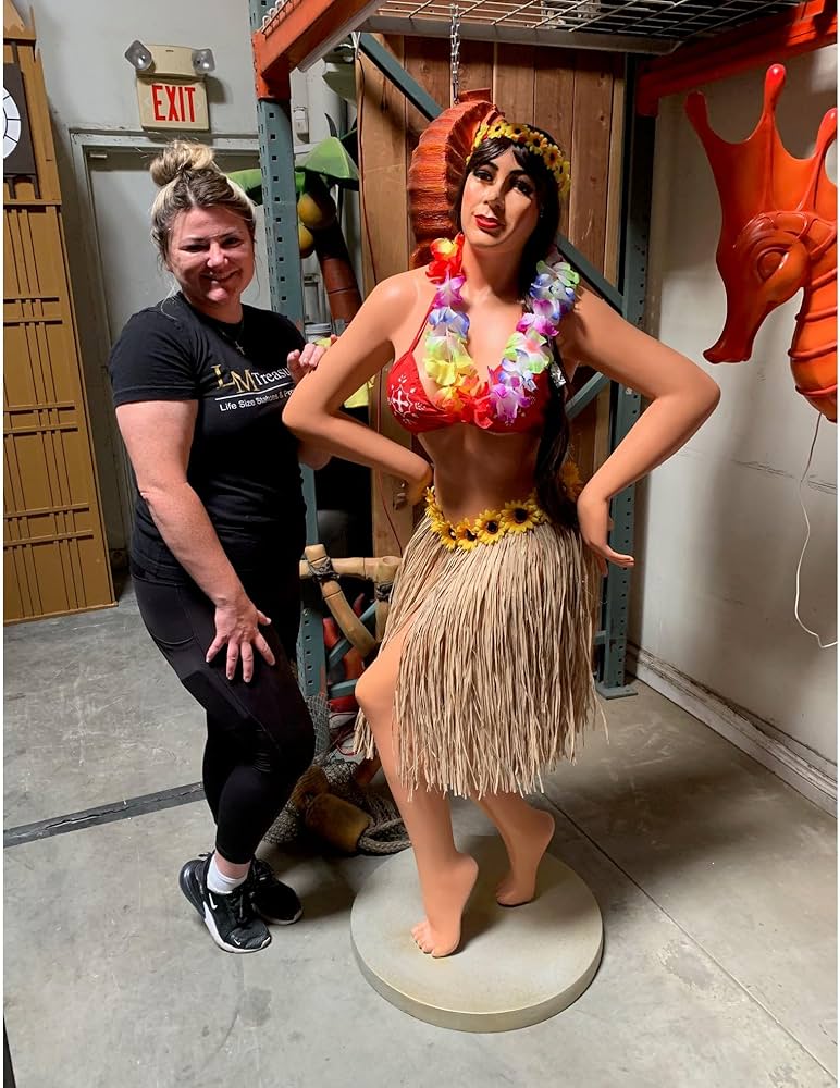 Amazon.com: LM Treasures Hawaiian Hula Girl Life Size Statue