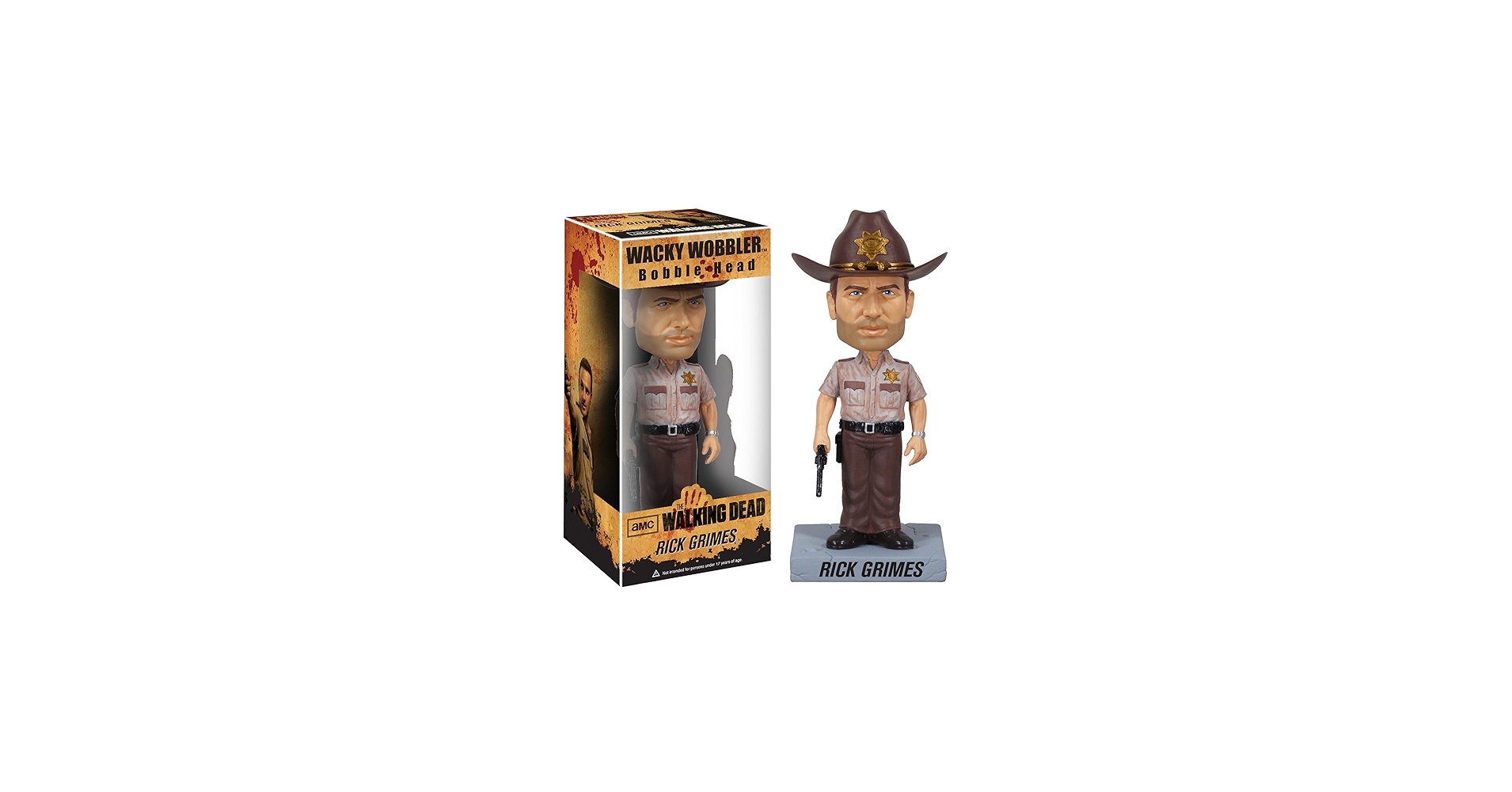 Amazon.com: Funko Walking Dead: Rick Grimes Wacky Wobbler : Toys