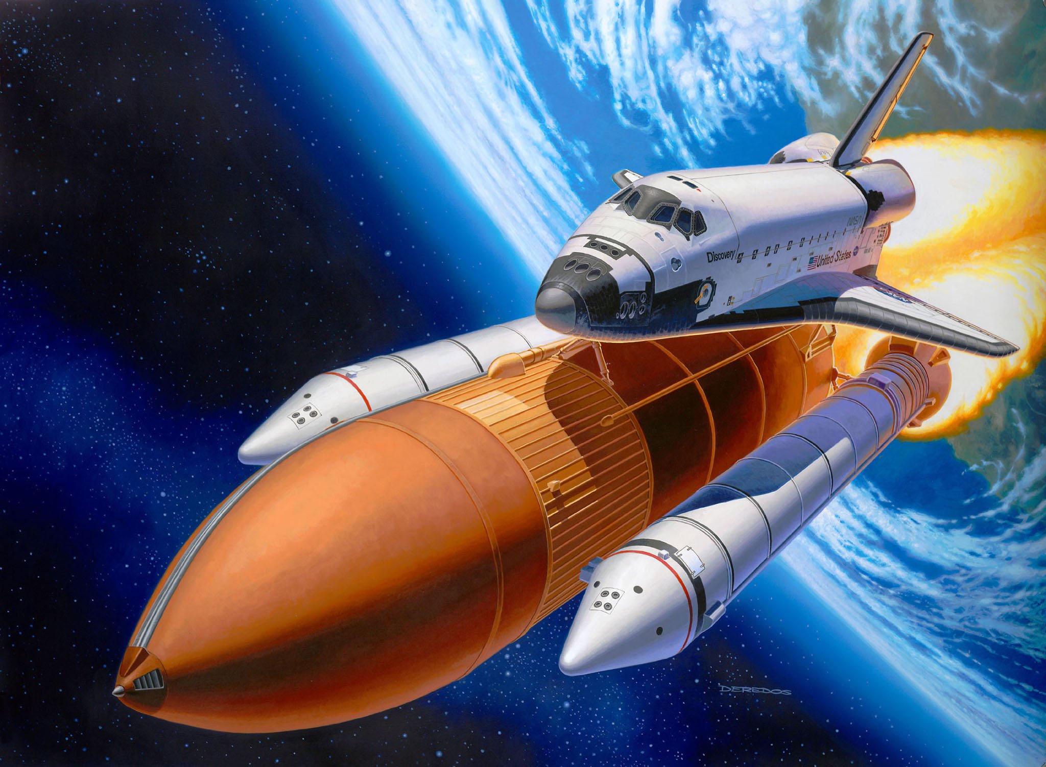 Amazon.co.jp: ドイツレベル 1/144 スペースシャトル & ブースター