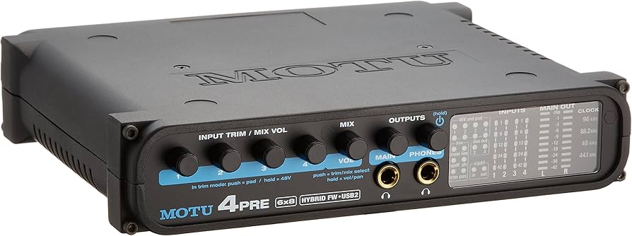 Amazon.co.jp: MOTU 4Pre 6イン8アウト Firewire / USB2 オーディオ
