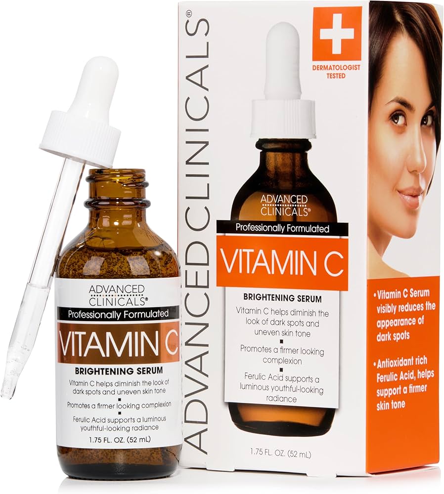 Amazon.com: Advanced Clinicals Brightening Vitamin C Serum For
