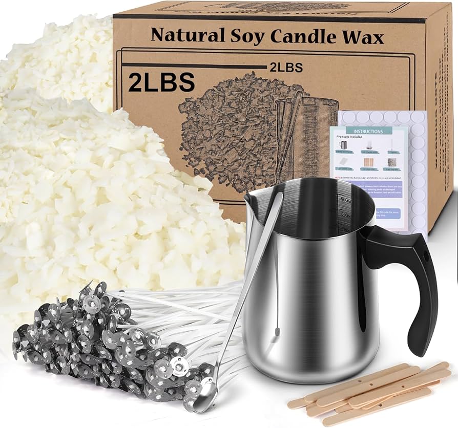 Amazon.co.jp: ソイワックスキャンドル作成キット サプライ 天然