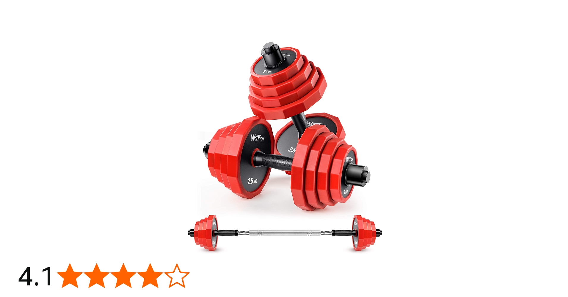 Amazon | ダンベル 可変式 スチール製 20kg 30kg 40kg 2個セット