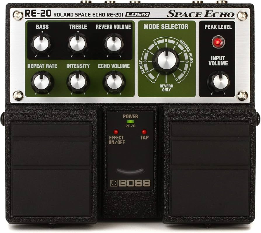 Amazon.com: BOSS RE-20 Roland Space Echo Twin Guitar Pedal