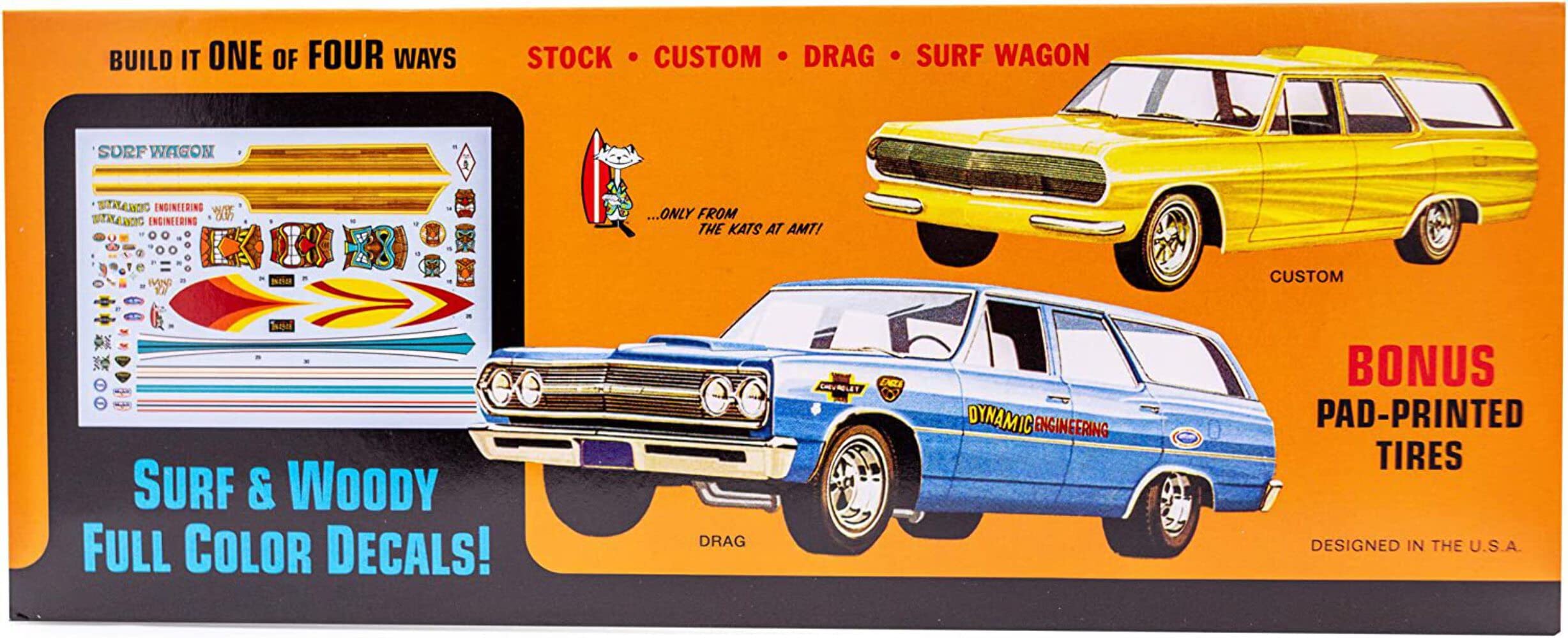 Amazon.com: AMT 1965 Chevelle Surf Wagon 1:25 Scale Model Kit