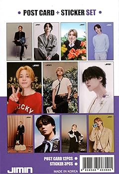 Amazon.co.jp: ジミン ポストカード セット (ポストカード 12枚 +