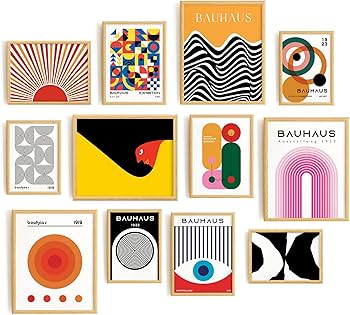 Amazon.co.jp: Lucky Numen Gallery ウォールアート セット 12 ミッド