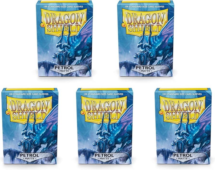 Amazon.co.jp: 5パック ドラゴンシールド マットペトロール 標準サイズ