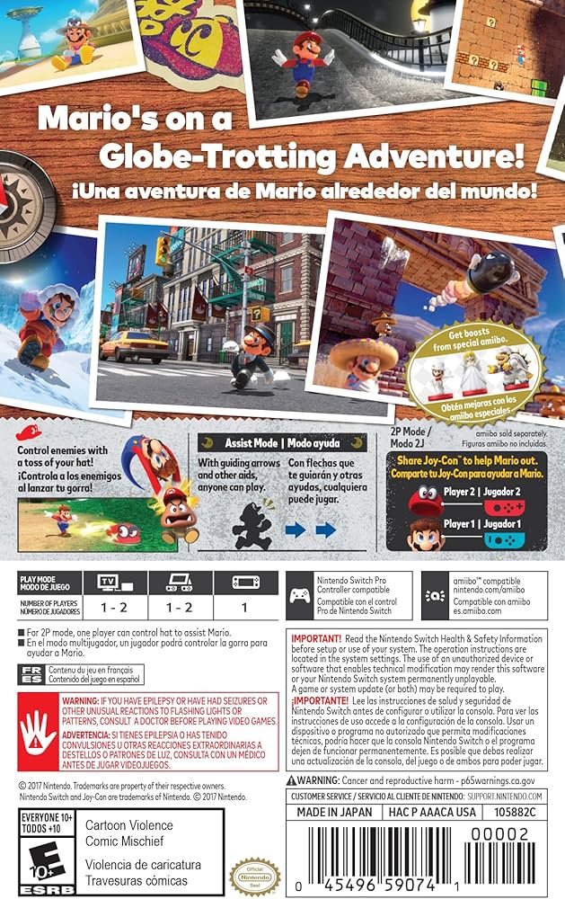 Amazon.co.jp: Super Mario Odyssey for Nintendo Switch : ゲーム