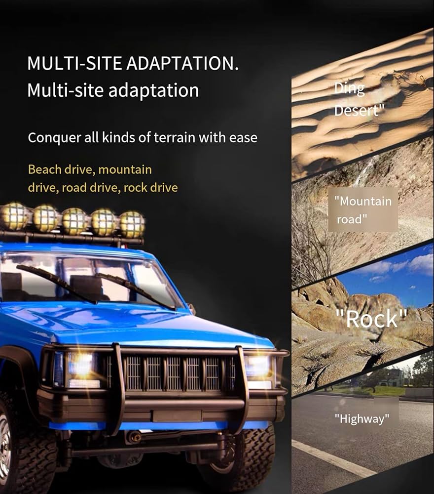 Amazon.com: DZHSNWJ MN78 Blue 1/12 Scale RC Remote Control Crawler