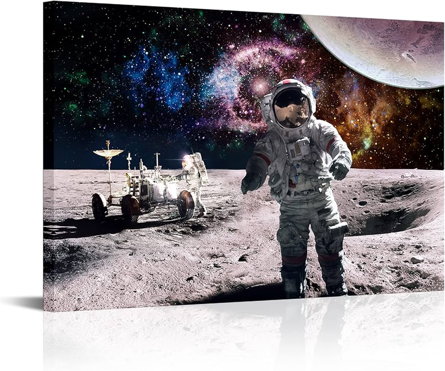 Amazon.co.jp: Conipit 宇宙飛行士 絵画プリント 宇宙人 ウォール