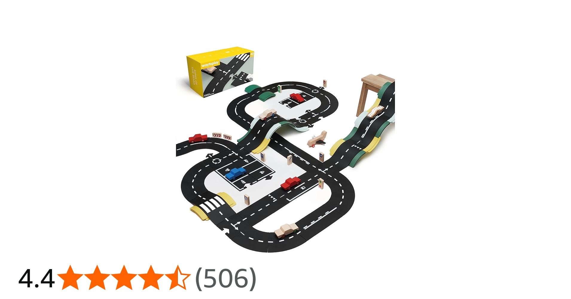 Amazon | waytoplay 40 King of the Road黒と白のストライプ、48 cm