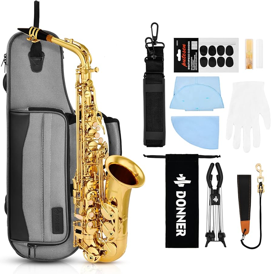 Amazon.co.jp: Donner アルトサックス サックス 12点セット bE E
