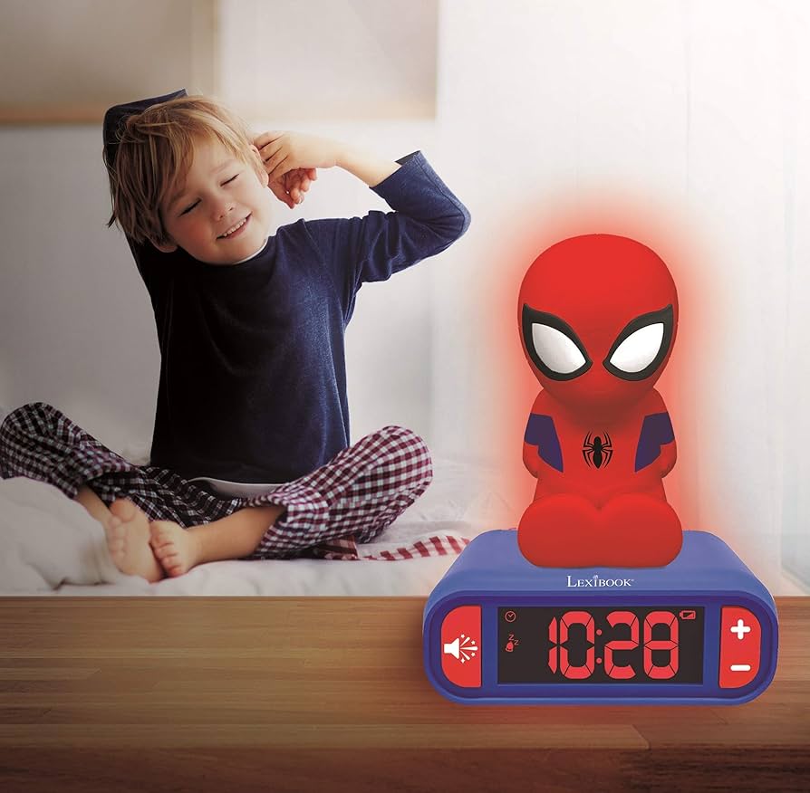 Amazon.com: LEXiBOOK - Marvel Spider-Man Digital Alarm Clock with