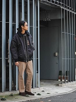 Amazon | [ビームス] ブルゾン ビッグ フェード ミリタリーブルゾン