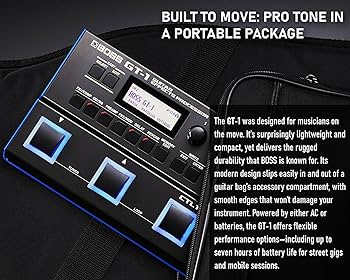 Amazon.com: BOSS GT-1 Guitar Effects Processor Bundle with Gearlux