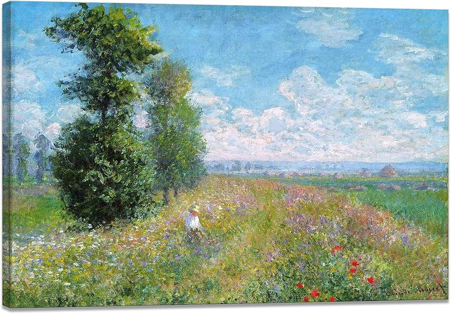 Amazon.co.jp: モネ ポスター 絵画 ポピー畑 印象派 風景画 油絵