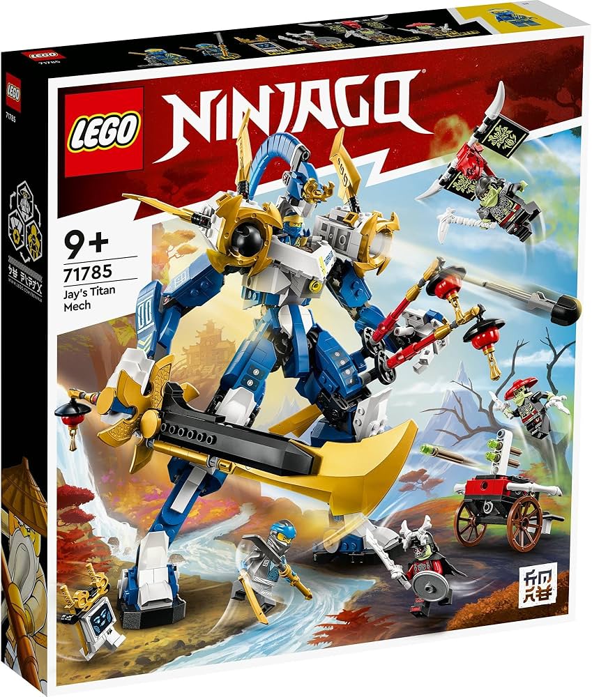 Amazon.co.jp: LEGO 71785 NINJAGO Jay Titanium Mech, Toy, Present