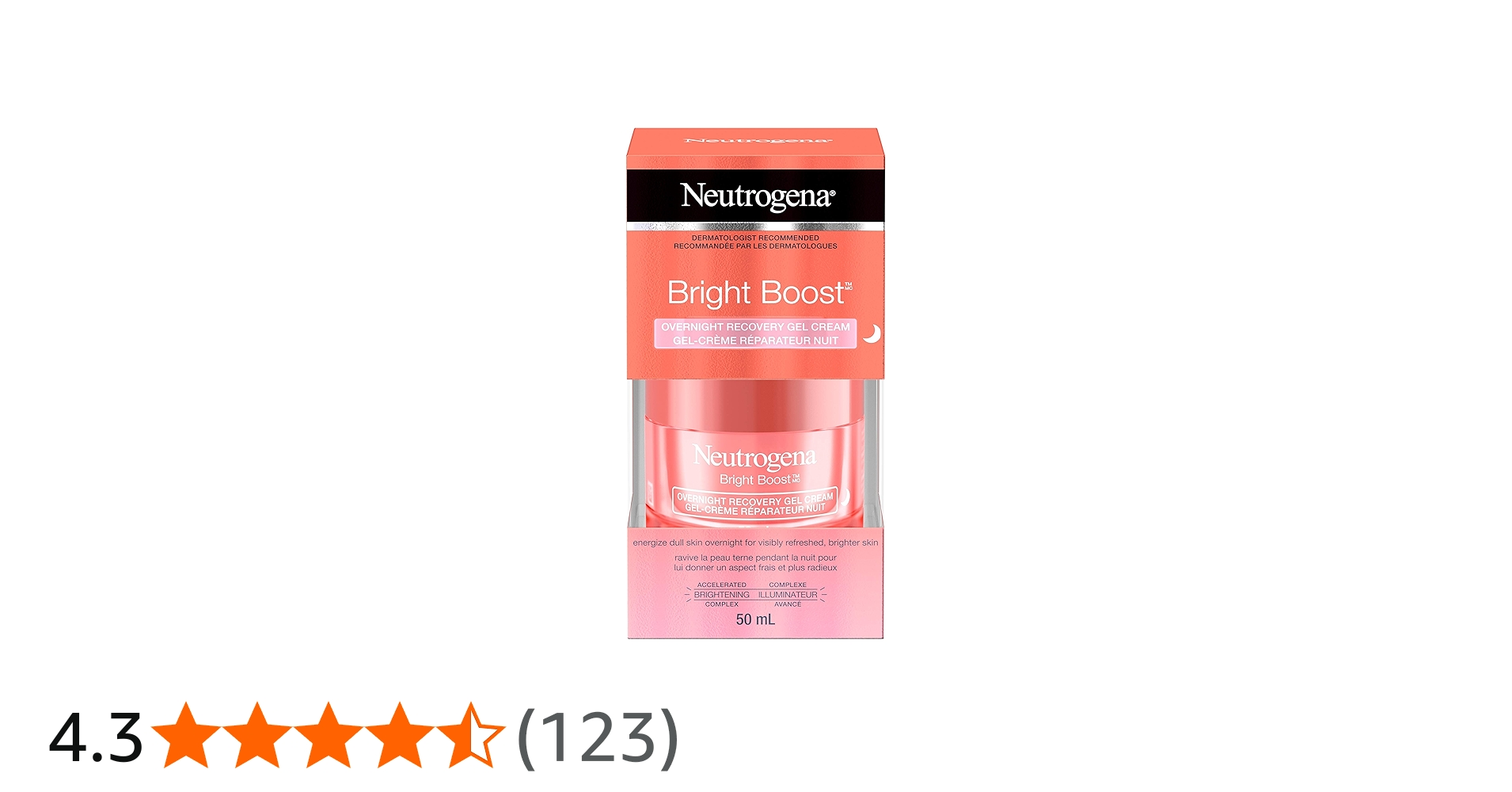 Neutrogena Bright Boost Overnight Recovery Gel Face Night Cream