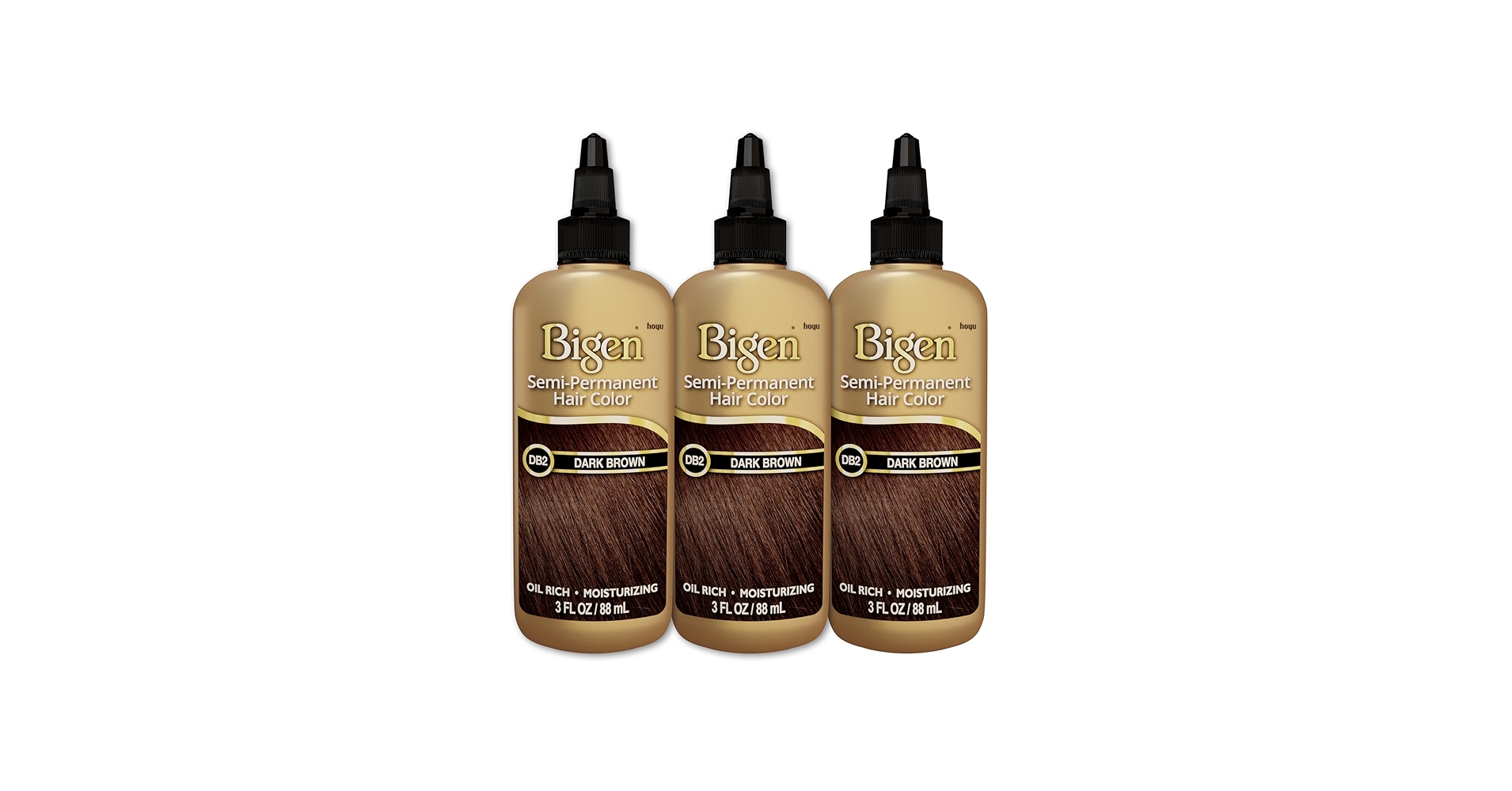 Amazon.com : DB2 Dark Brown Bigen Semi Permanent Hair Color (3