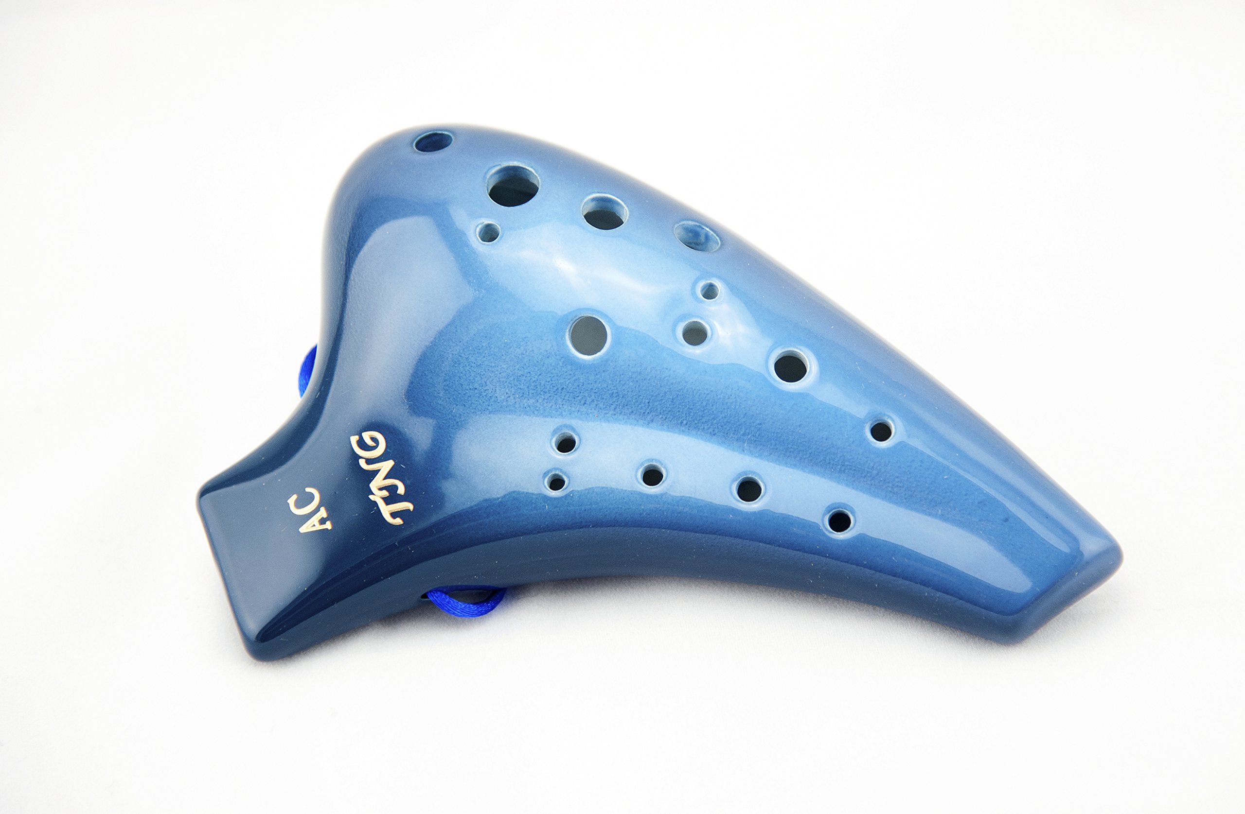 Amazon | TNG オカリナ 楽器 [ ダブル/アルト/ブルー ] 高級 C調 AC